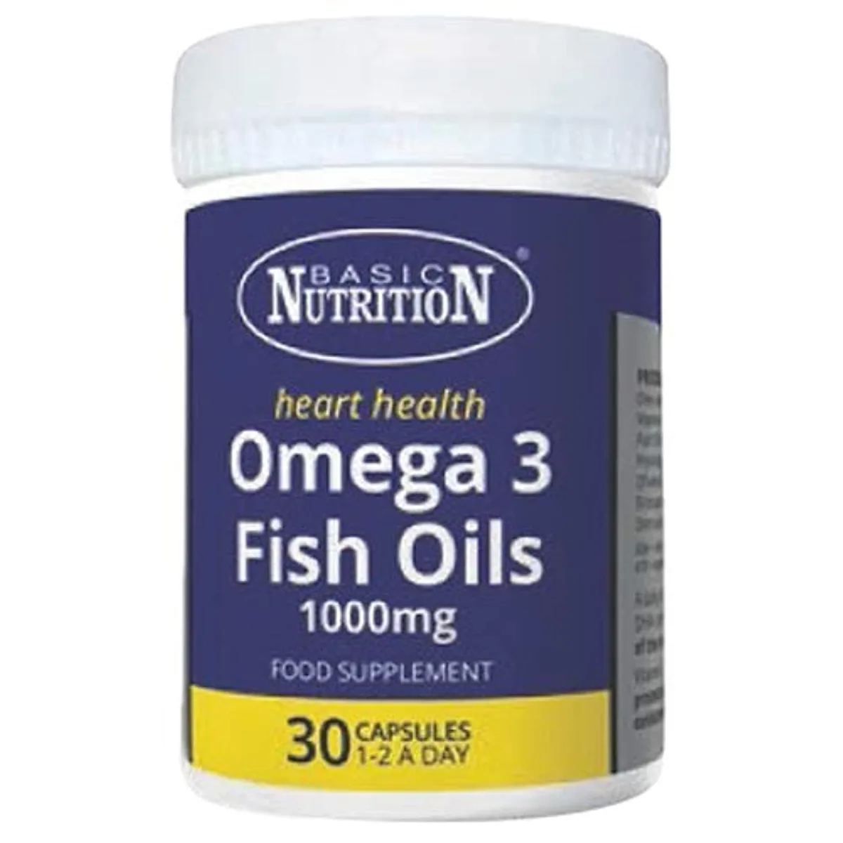 كبسولات Basic Nutrition Omega 3 Fish Oils 1000 mg — صورة 1