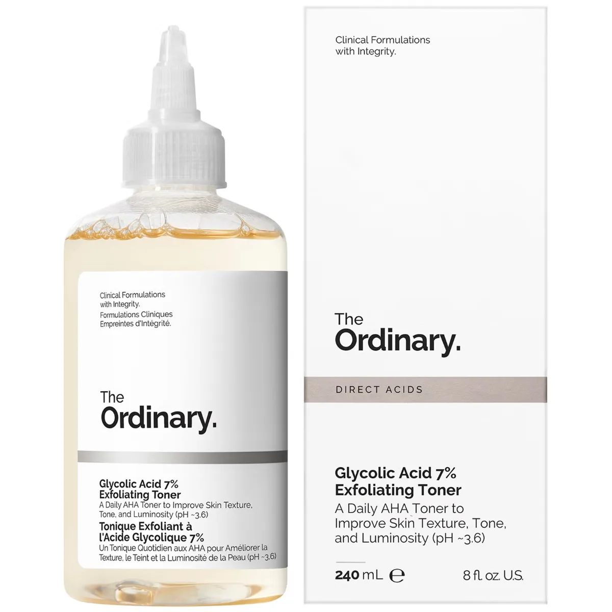 تونر The Ordinary Glycolic Acid 7% Exfoliating – 240 مل — صورة 1