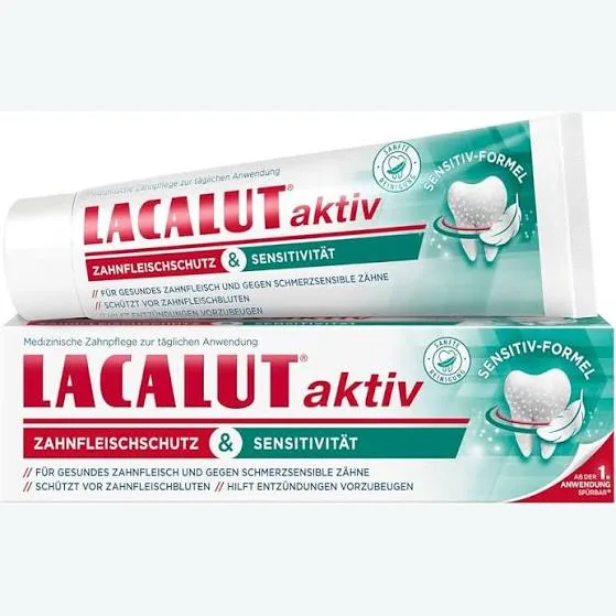 معجون LACALUT aktiv لحماية اللثة والأسنان الحساسة — صورة 1