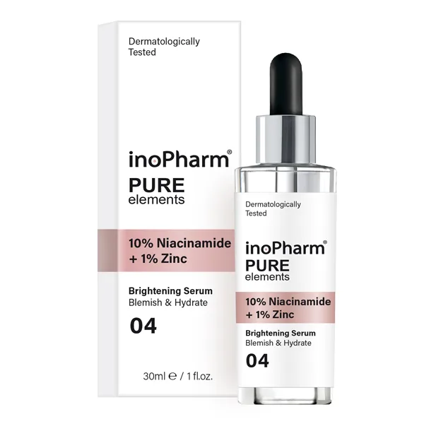 سيروم inoPharm Pure Elements Niacinamide 10% + Zinc 1% — صورة 1