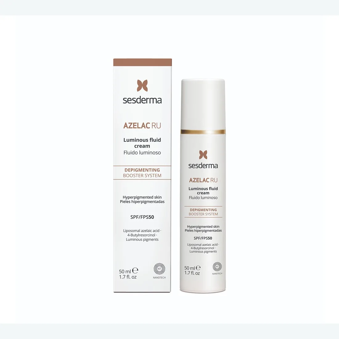 فلود سيسديرما AZELAC RU المضيء مع SPF 50 — صورة 1