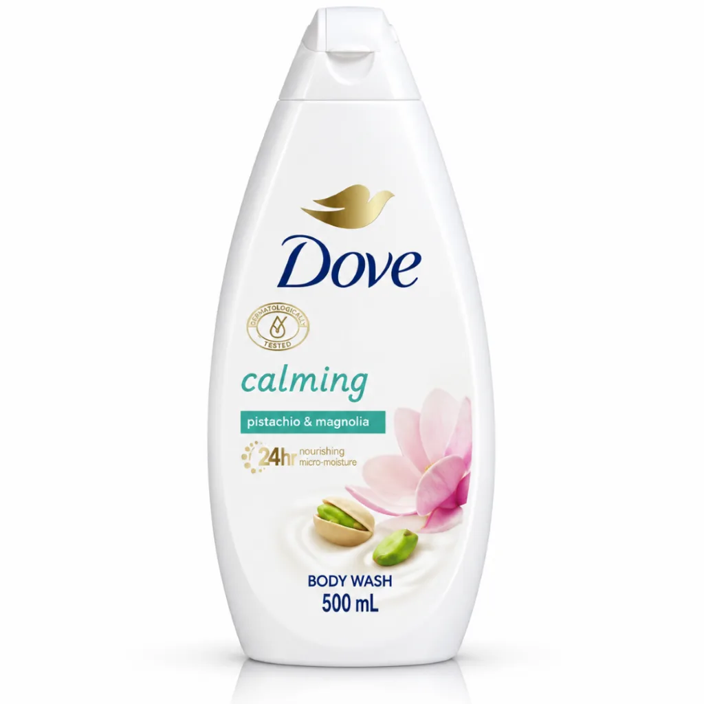 غسول جسم Dove Calming بالفستق والماغنوليا — صورة 1