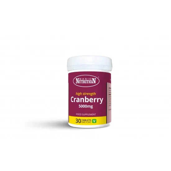 أقراص Basic Nutrition Cranberry 5000 mg — صورة 1