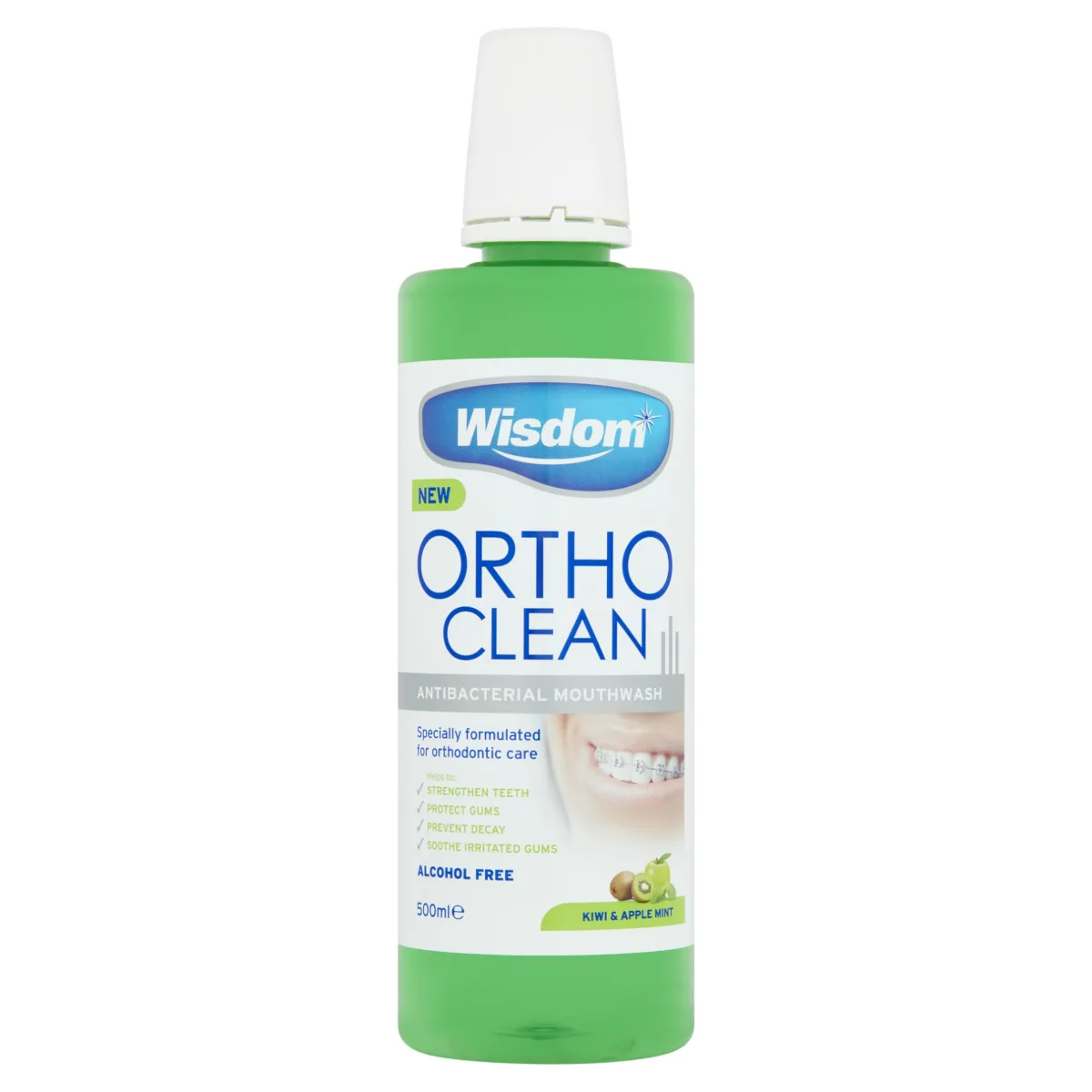 غسول Wisdom Ortho Clean II المضاد للبكتيريا للتقويم — صورة 1