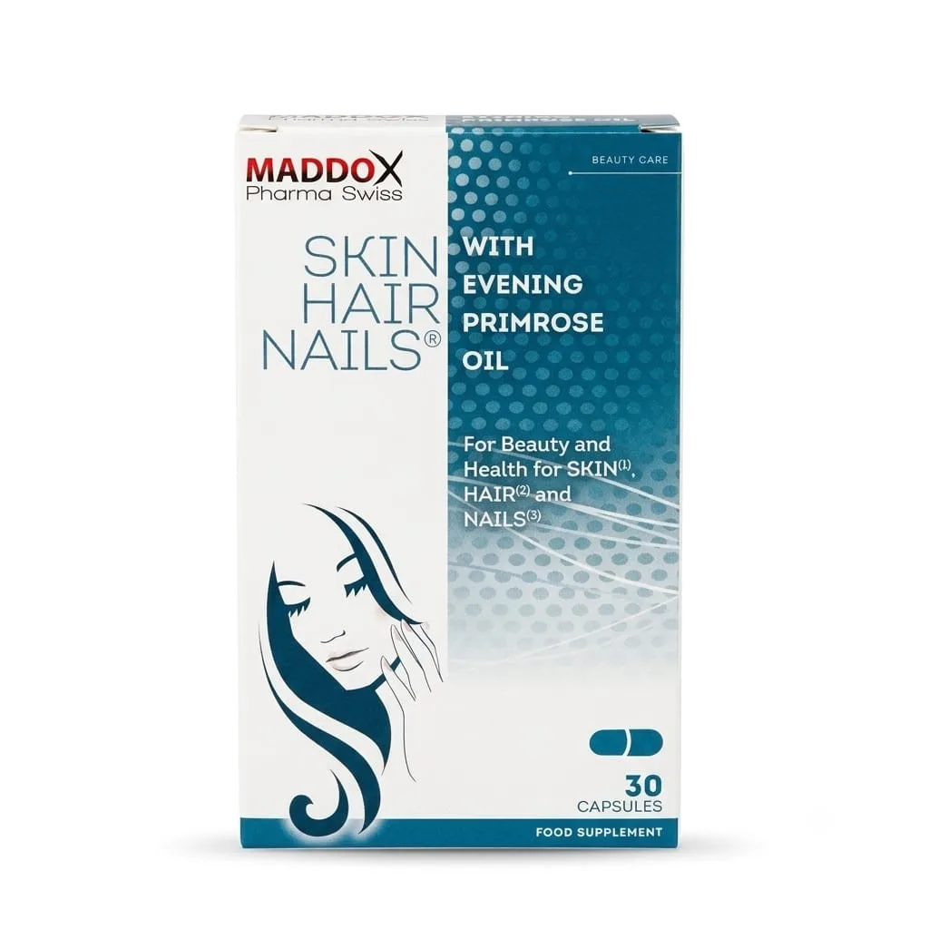 كبسولات Maddox Skin Hair Nails بزيت زهرة الربيع المسائية — صورة 1