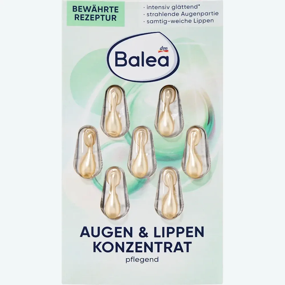 كبسولات Balea Augen & Lippen Konzentrat للعين والشفاه — صورة 1