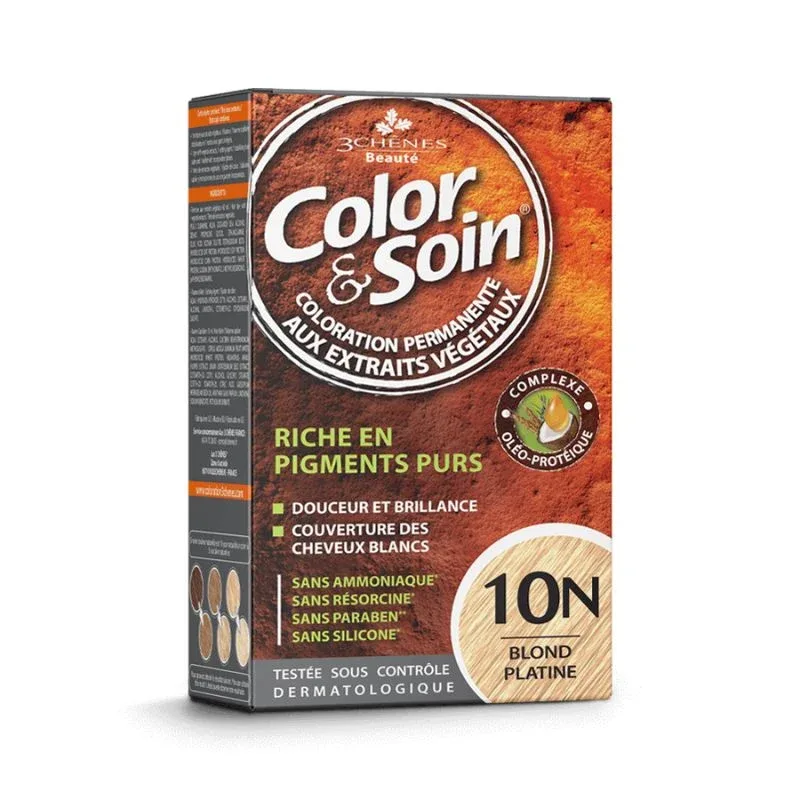 صبغة Color & Soin الدائمة 10N – أشقر بلاتيني — صورة 1