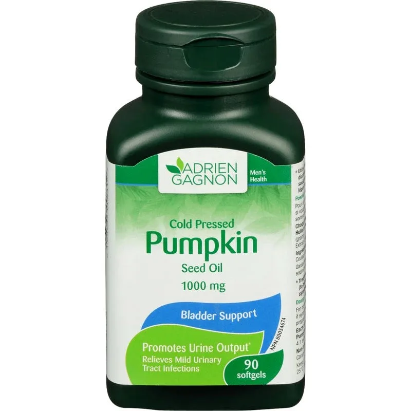 كبسولات Adrien Gagnon Pumpkin Seed Oil 1000 mg — صورة 1