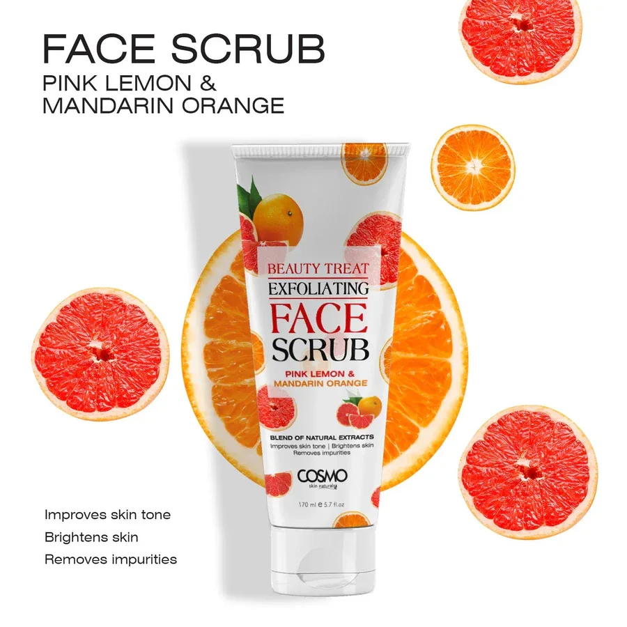 مقشر الوجه Cosmo Beauty Treat بالبرتقال واليوسفي — صورة 1