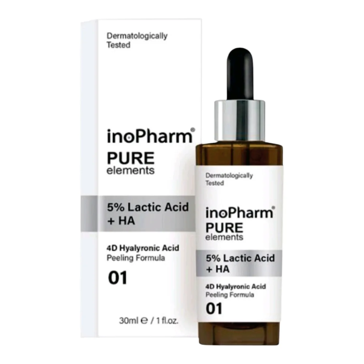 مقشر inoPharm Pure Elements Lactic Acid 5% + HA — صورة 1
