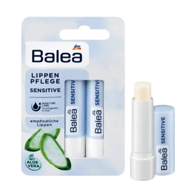 مرطب شفاه Balea Sensitive بالألوفيرا – عبوة مزدوجة — صورة 1
