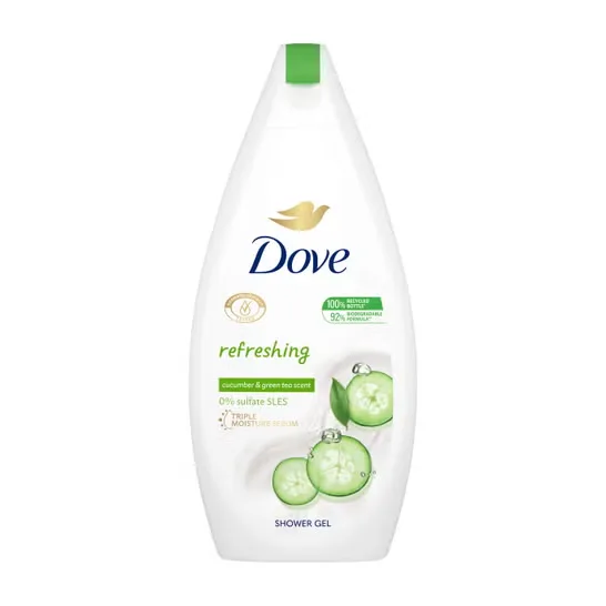غسول جسم Dove Refreshing بالخيار والشاي الأخضر — صورة 1