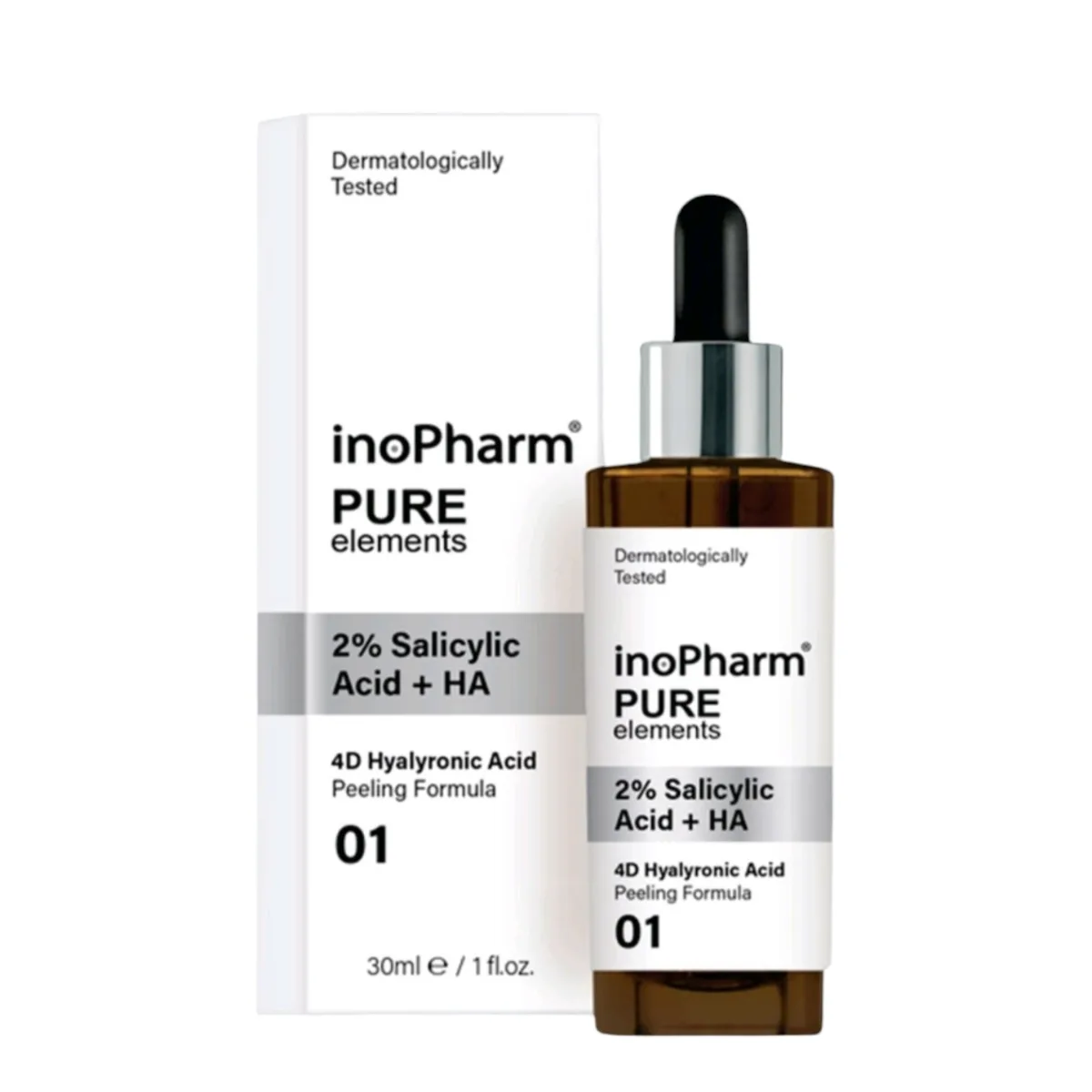 مقشر inoPharm Pure Elements Salicylic Acid 2% + HA — صورة 1