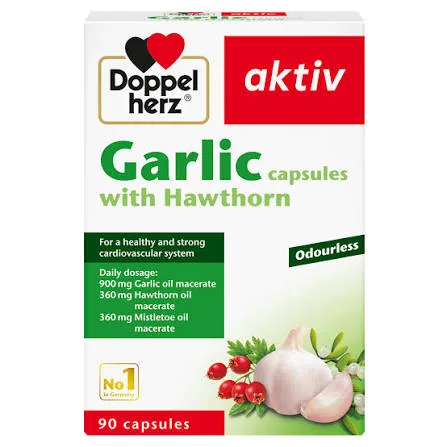 كبسولات Doppelherz aktiv Garlic with Hawthorn — صورة 1