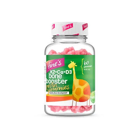 علكات Fine's K2 + Calcium + D3 لدعم العظام — صورة 1