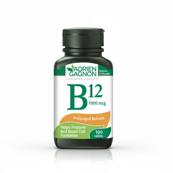 فيتامين B12 Adrien Gagnon 1000 mcg ممتد المفعول — صورة 1