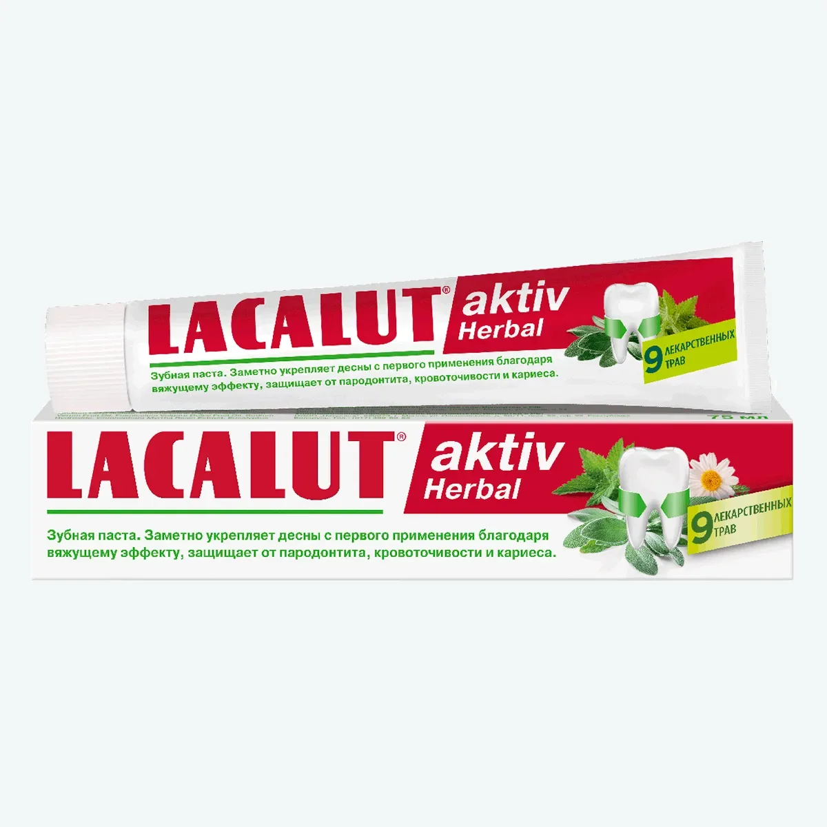 معجون LACALUT aktiv Herbal بالأعشاب — صورة 1