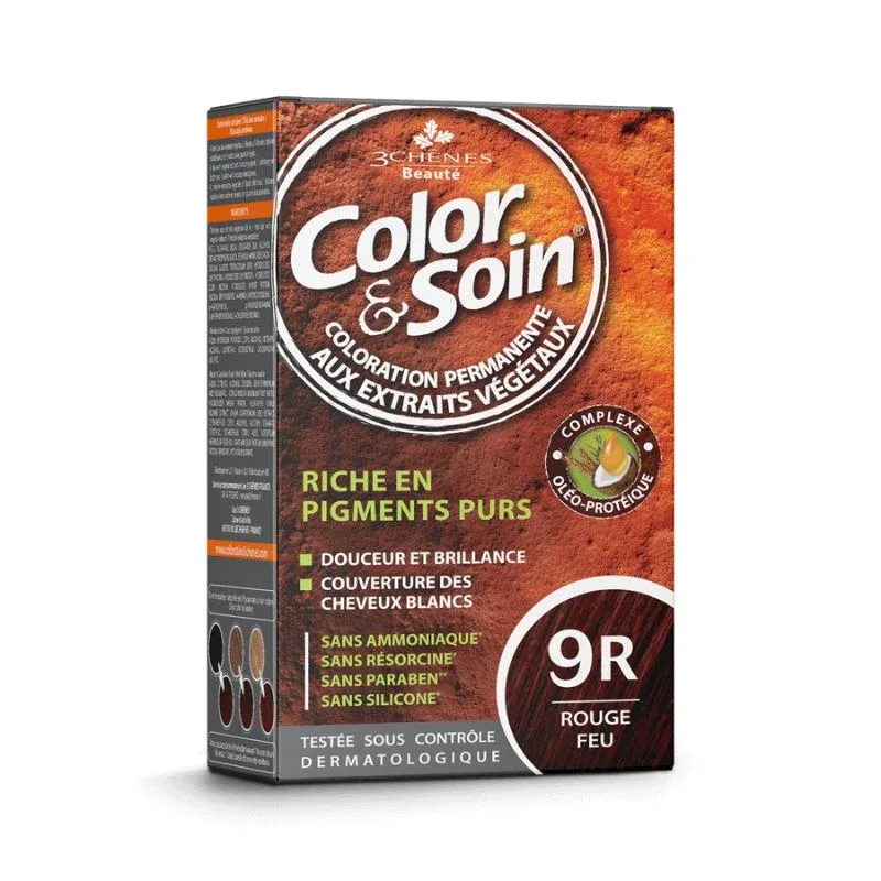 صبغة Color & Soin الدائمة 9R – أحمر ناري — صورة 1