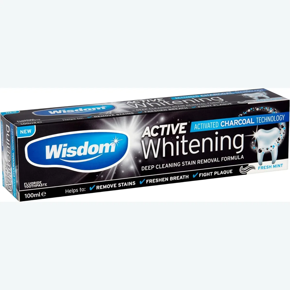 معجون Wisdom Active Whitening بالفحم — صورة 1