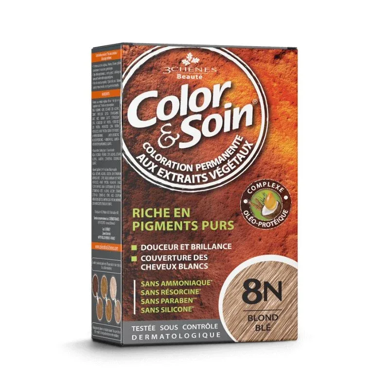 صبغة Color & Soin الدائمة 8N – أشقر قمحي — صورة 1