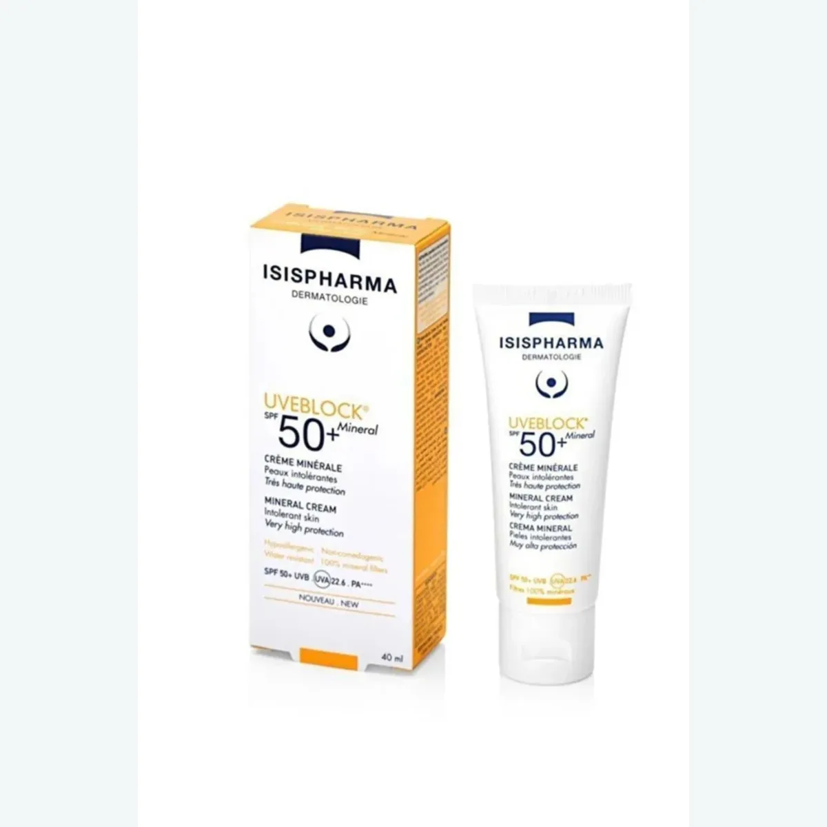 كريم إيزيس فارما Uveblock Mineral SPF 50+ المعدني — صورة 1